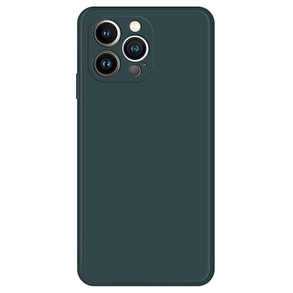 Skråt gummicover mod fald til iPhone 13 Pro Max - Sortgrønt Green