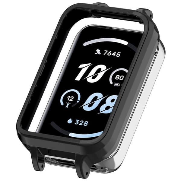 Honor Band 9 Watch Case Frame 12MM indre diameter Bumpresistent Lightweight Cover - Sort Black