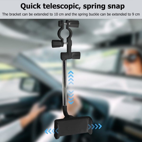 Universal rotatable rear view mount car phone holder for 4.7-6.1 White