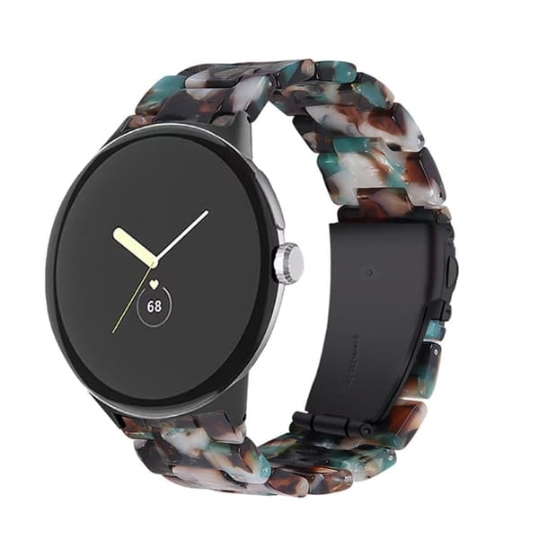 Google Pixel Watch kevyt hartsityylinen kellonhihna - Sininen Mix Multicolor
