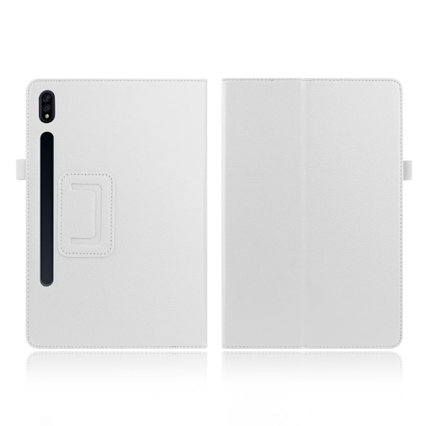 Samsung Galaxy Tab S7 litchi læder etui - hvid White