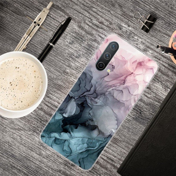 Marble OnePlus Nord CE 5G Suojakotelo - Rose And Greyish Blue Cl Multicolor