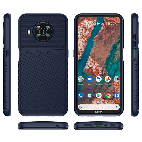 Thunder Nokia X100 Suojakotelo - Sininen Blue