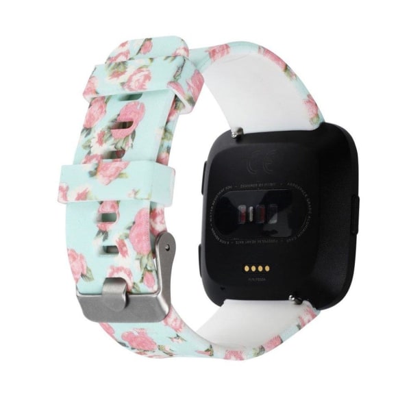 Fitbit Versa klockarmband silikon blommönster - Stil D multifärg