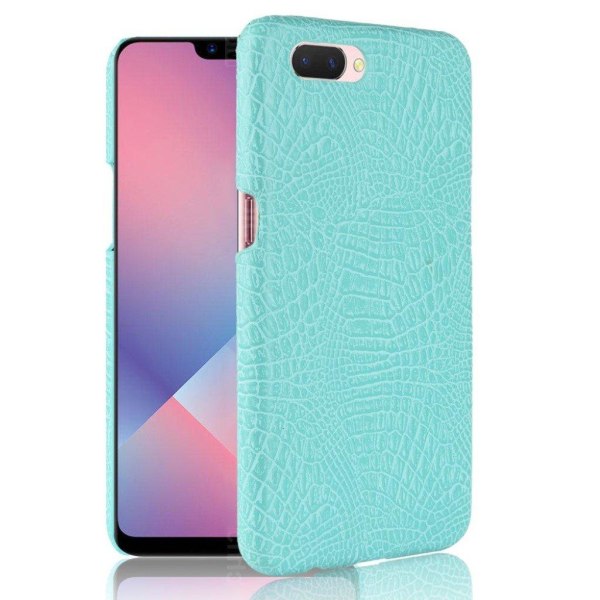 Croco etui - Oppo A12e - Babyblå Blue