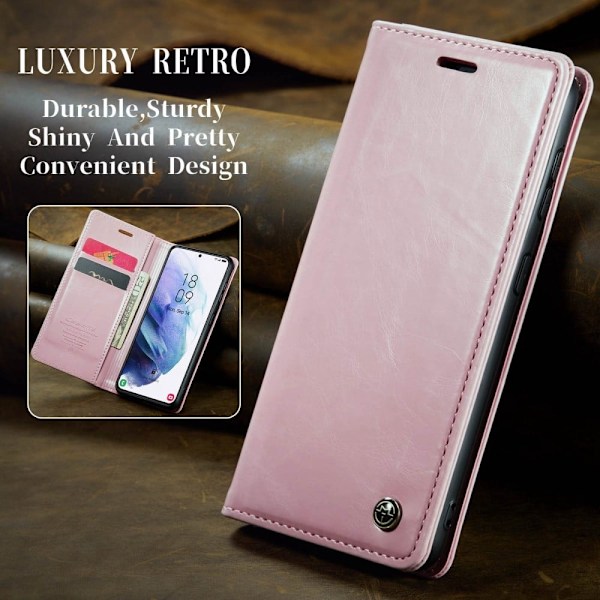 CaseMe Samsung Galaxy S21 Plus 5G Smooth Etui - Lyserød Pink