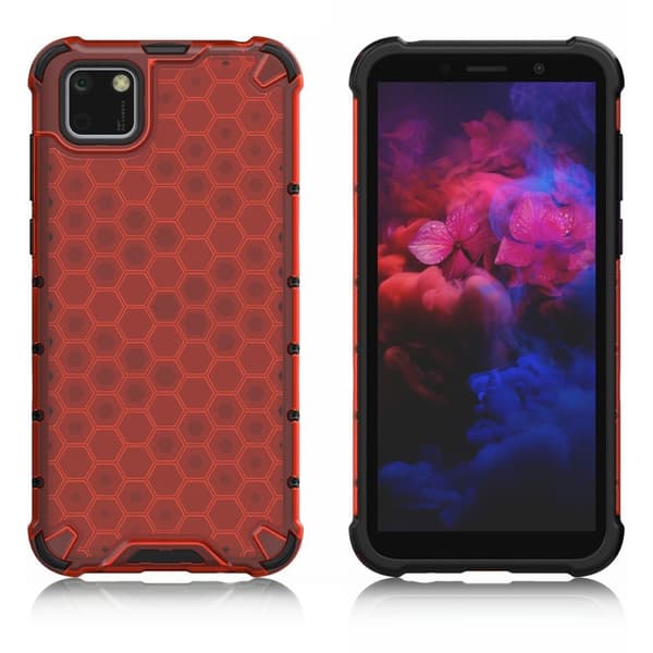 Bofink Honeycomb Huawei Y5p Cover - Rød Red