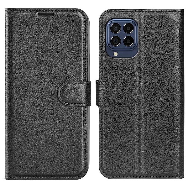 Klassisk Samsung Galaxy M53 5G flip etui - Sort Black