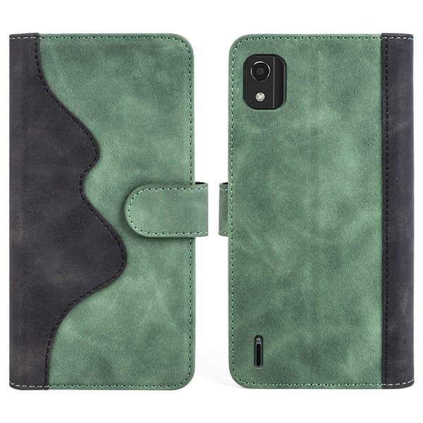 Tofarget lærdeksel for Nokia C2 2nd Edition - Grønn Green
