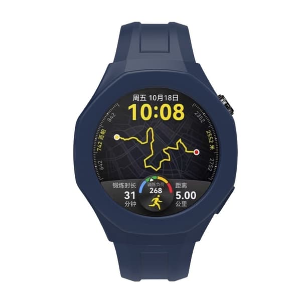 Huawei Watch GT 5 Pro 46mm Klockfodral Mjukt silikonskydd - Mörkblå Blå