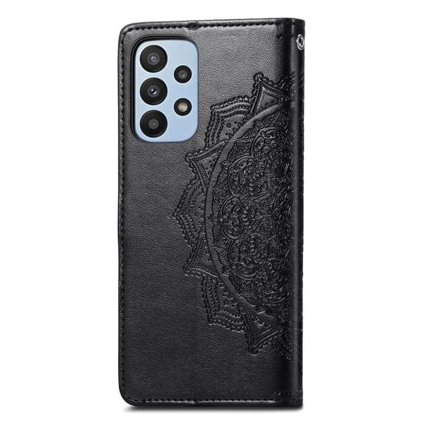 Mandala Samsung Galaxy A23 læderetui - Sort Black
