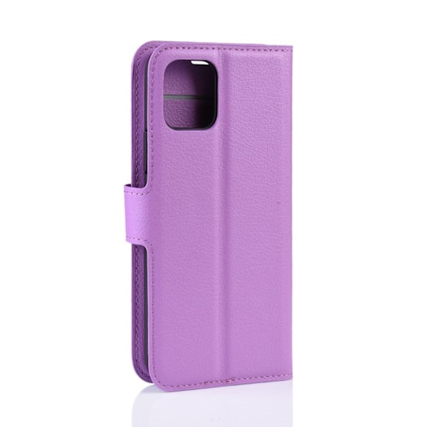 Alpha iPhone 11 Pro læder flip etui - Lilla Purple