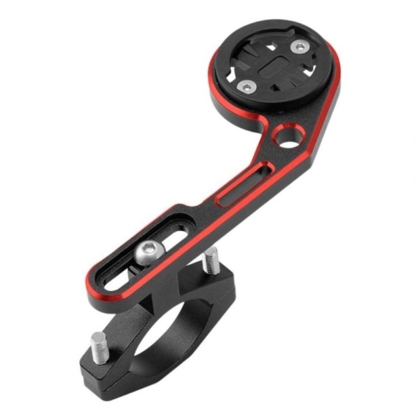 Universal aluminum alloy bicycle handlebar GPS mount - Black+Red Red