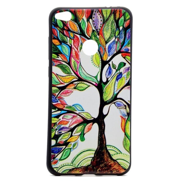 Huawei Honor 8 Lite Suojaava Kuvioitu Muovikuori - Väritetty Puu Multicolor