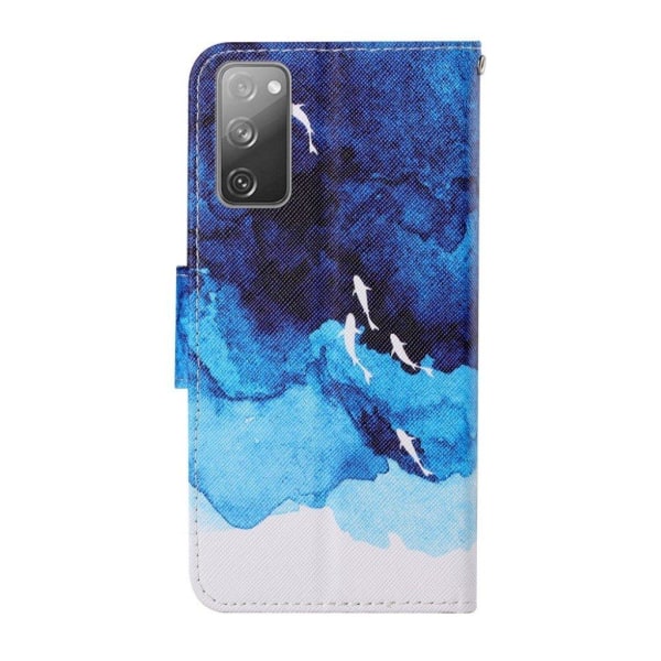 Wonderland Samsung Galaxy S20 FE 5G / Samsung Galaxy S20 FE flip kuoret - Valtameri Blue