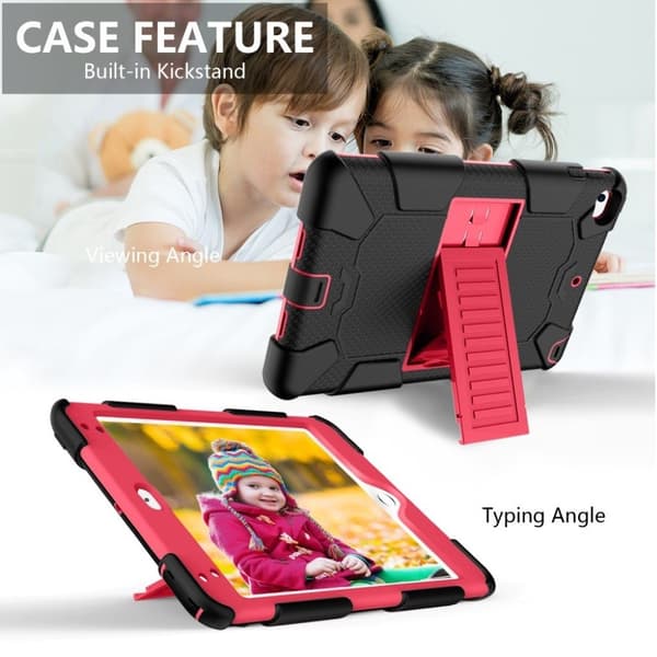 iPad Mini (2019) tofarvet hybrid etui - Sort / Rose Black