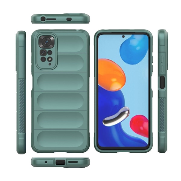 Mjukt greppformat Xiaomi Redmi Note 11S / Xiaomi Redmi Note 11 skal - Grön Grön