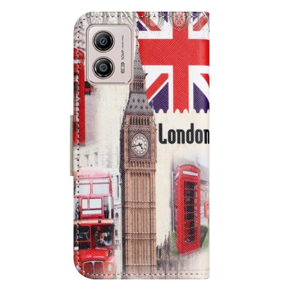 Wonderland Motorola Moto G23 / G13 / G53 Flip Etui - London Big Ben Multicolor