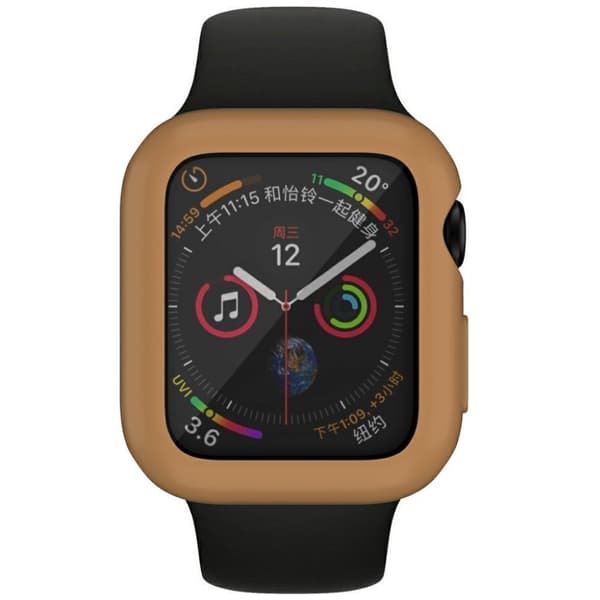 Apple Watch Series 6 / 5 40mm mjuk gloss hållbar ram - brun Brun