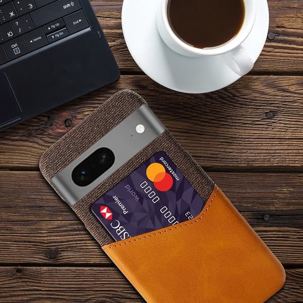 Bofink Google Pixel 7a Card Suojakuori - Ruskea Brown