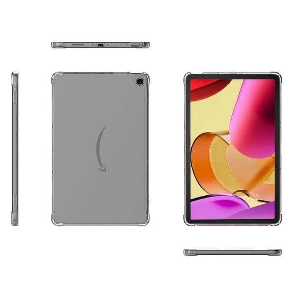 Amazon Fire Max 11:n himmeä puoliksi läpinäkyvä suojus - Läpinäkyvä Transparent