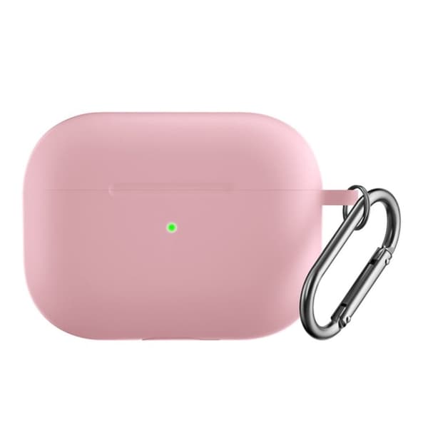AirPods Pro 2 silikoneetui med spænde - Lyserød Pink