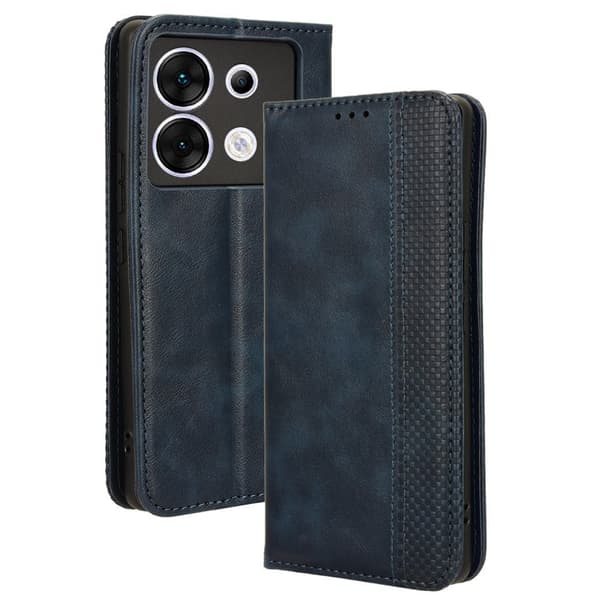 Bofink Vintage Infinix Zero 30 4G läderfodral - Blå Blå