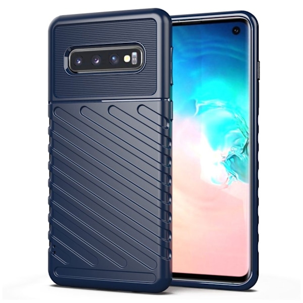 Thunder Samsung Galaxy S10 etui - Blå Blue