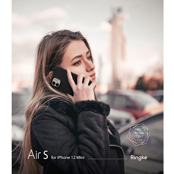 Ringke AIR S - iPhone 12 mini - Svart Svart
