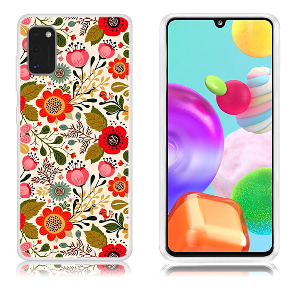 Deco Samsung Galaxy A41 skal - Livfulla Blommor multifärg