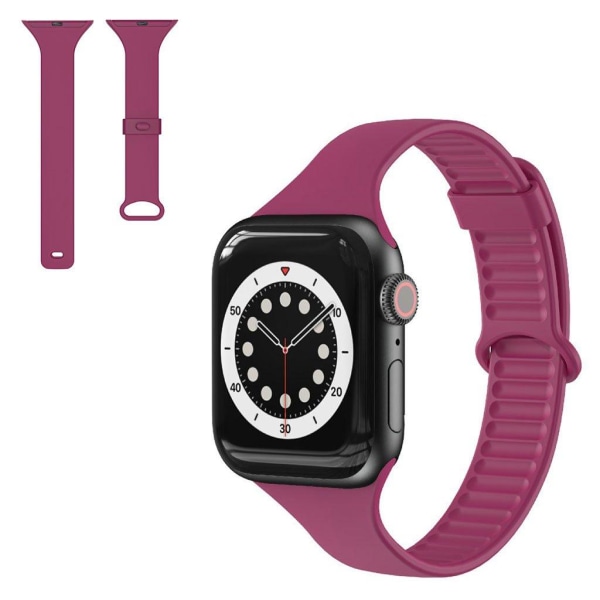 Apple Watch 44mm TPU liukusolki - Viininpunainen Red