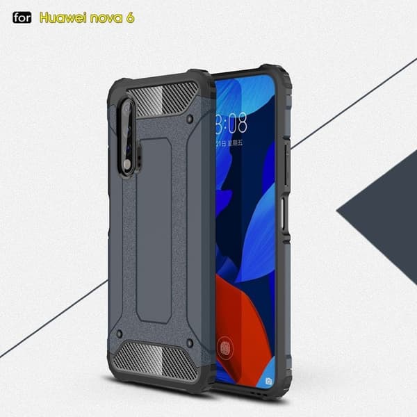 Armour Guard Huawei Nova 6 skal - Blå Blå