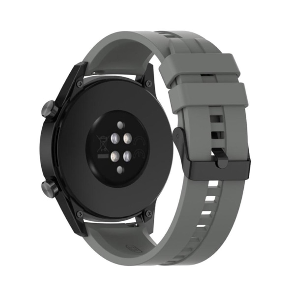 22mm Universal silicone watch strap - Grey Silvergrå