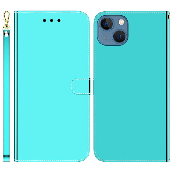 Mirror iPhone 15 Flippetui - Cyan Green