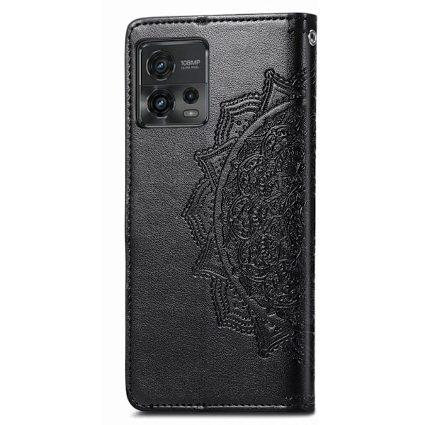 Mandala Motorola Moto G72 Flip Fodral - Svart Svart