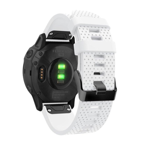 Garmin Fenix 6S silicone watch band - White Vit