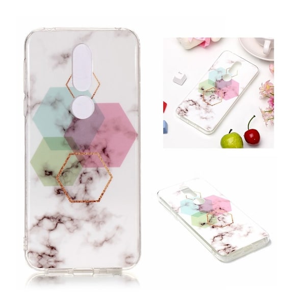 Nokia 7.1 marmor mønster etui - stil S Multicolor