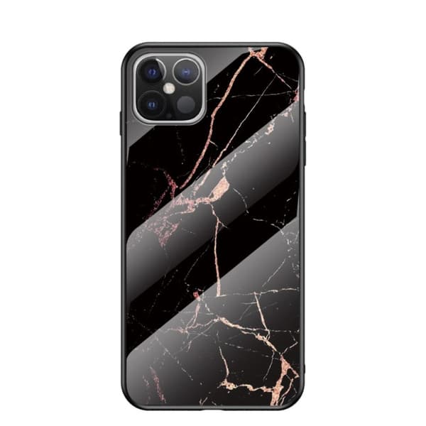 Fantasy Marble iPhone 12 Pro Max deksel - Svart / Gull Black