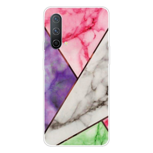 Marble design OnePlus Nord CE 5G cover - Lilla / Rosa / Hvid / G Multicolor