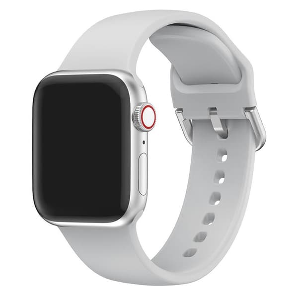 Apple Watch Series 5 40mm silikone Urrem - Lysegrå Silver grey