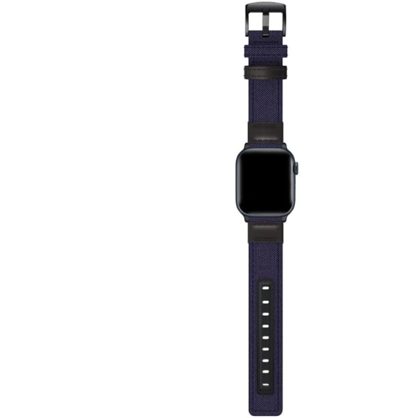 Apple Watch (45mm) nailonista valmistettu tyylikäs ranneke - Sininen Blue