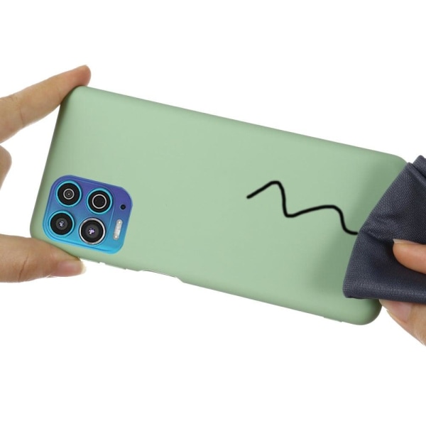 Matte Liquid Silikone Cover til Motorola Moto G100 - Grøn Green