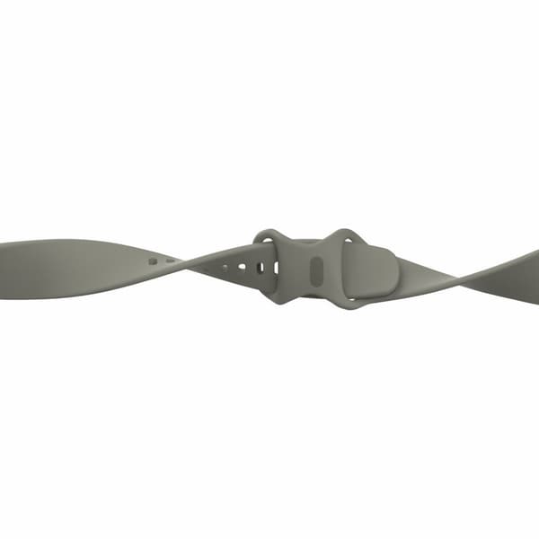 Fitbit Versa 3 / Sense silikoninen kellonauha - Harmaa Koko: L Silver grey
