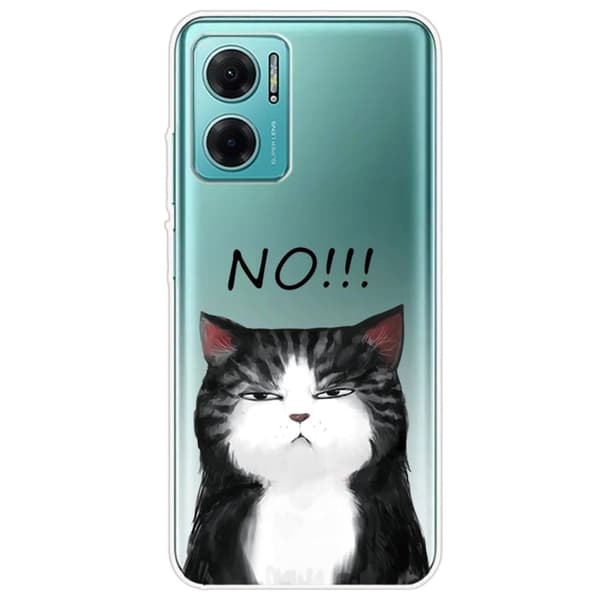 Deco Xiaomi Redmi Note 11E kotelot - Kissa Sanoo Ei Black