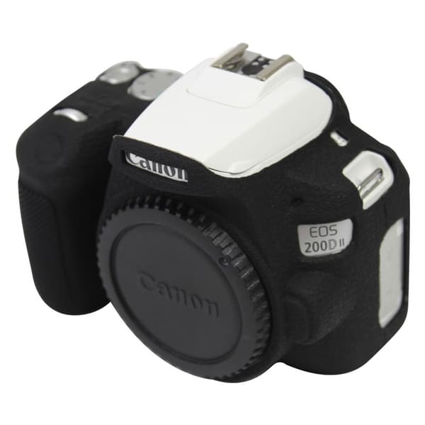 Canon Eos 200d Ii Silikon Veske - Svart Black