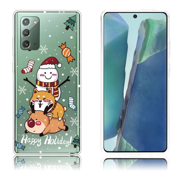 Joulu Samsung Galaxy Note 20 tapauksessa - Onnellinen Loma Multicolor