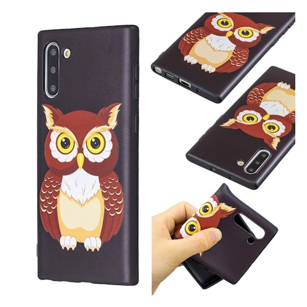 Imagine Samsung Galax Note 10 cover - Brun Ugle Brown