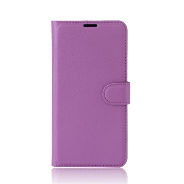 Samsung Xcover 4 Enfärgat skinn fodral - Lila Lila