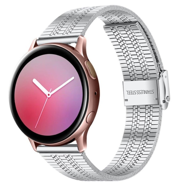 Samsung Galaxy Watch 3 (45mm) / Watch (46mm) klockarmband i blankt rostfritt stål - Silver Silvergrå