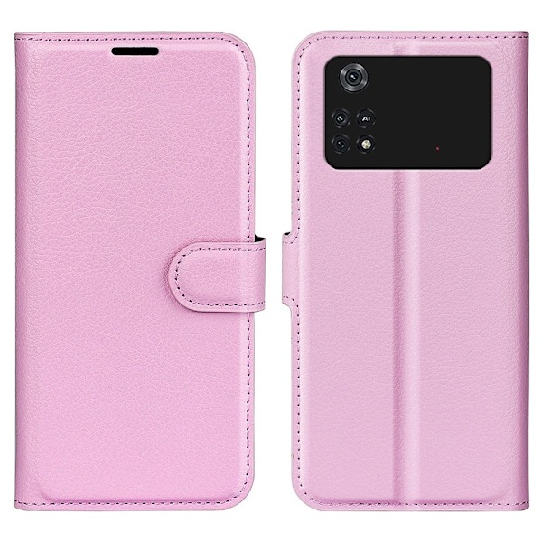 Classic Xiaomi Poco M4 Pro flip etui - Rosa Pink